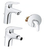 Eurostyle open lever basin bidet mixer set and built-in shower mixer