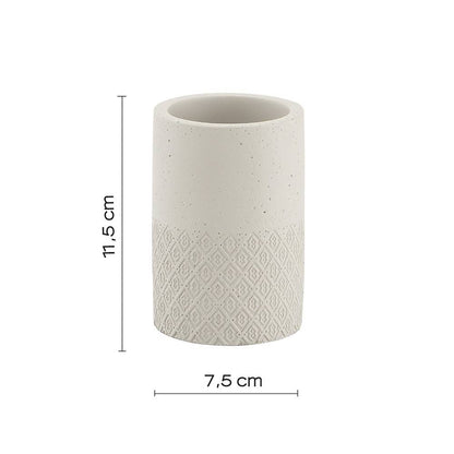 Set portaspazzolini / dosasapone d' appoggio Gedy linea Afrodite grigio