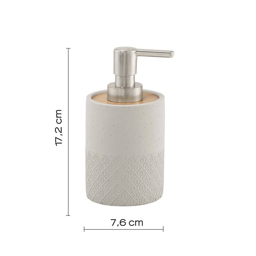 Set portaspazzolini / dosasapone d' appoggio Gedy linea Afrodite grigio