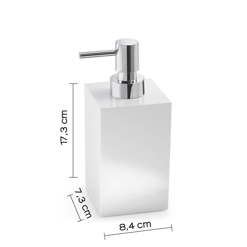 Set portaspazzolini / dosasapone d' appoggio Gedy linea Sofia bianco