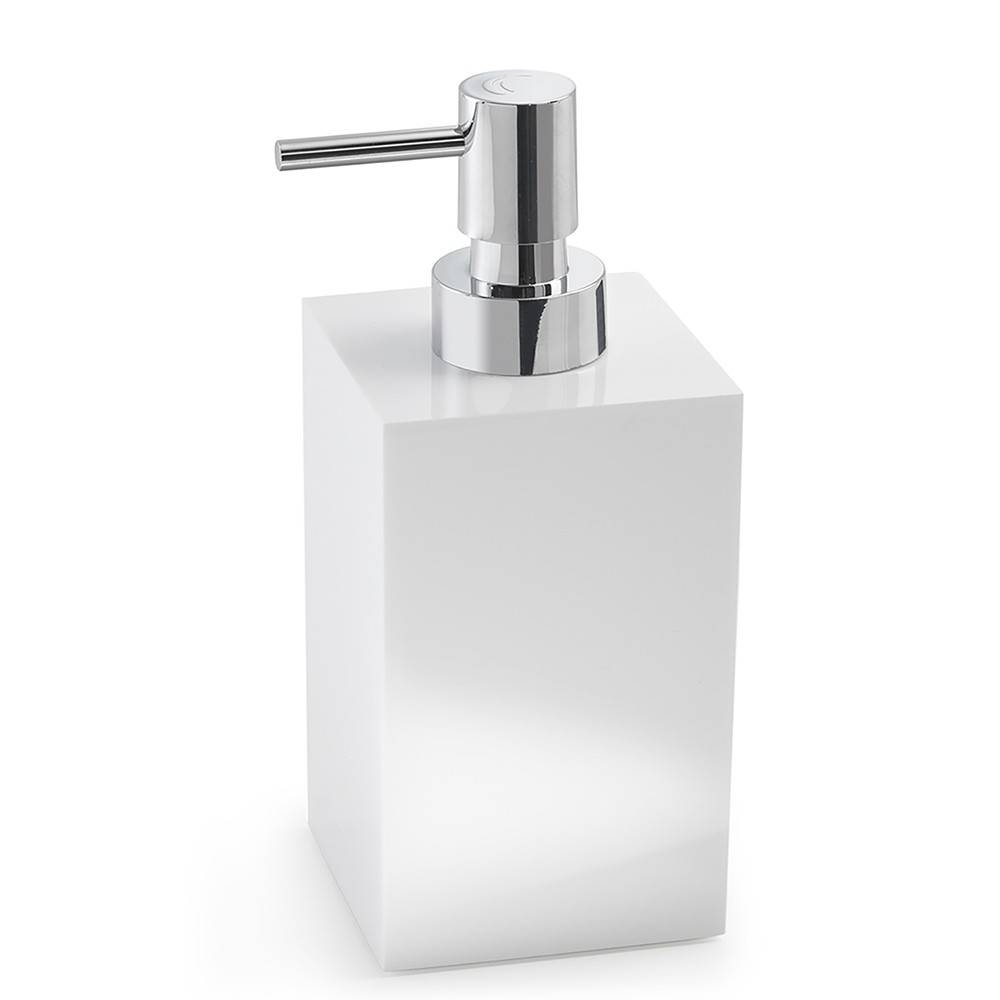 Set portaspazzolini / dosasapone d' appoggio Gedy linea Sofia bianco