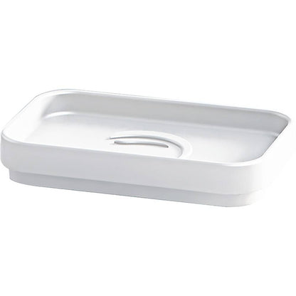 Set Dosasapone, Portaspazzolini e Portasapone d'appoggio Gedy linea Seventy bianco