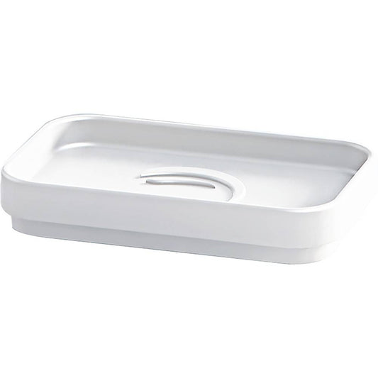 Set Dosasapone, Portaspazzolini e Portasapone d'appoggio Gedy linea Seventy bianco