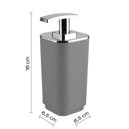 Set portaspazzolini, dosasapone e portasapone d' appoggio Gedy linea Seventy grigio