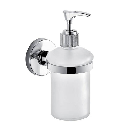 Set portaspazzolini, dosasapone e portasapone da muro Gedy linea Felce cromato