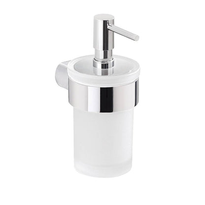 Set portaspazzolini, dosasapone e portasapone da muro Gedy linea Pirenei cromato