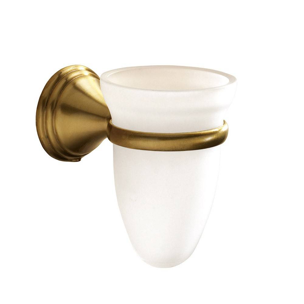Set portaspazzolini, dosasapone e portasapone da muro Gedy linea Romance bronzo