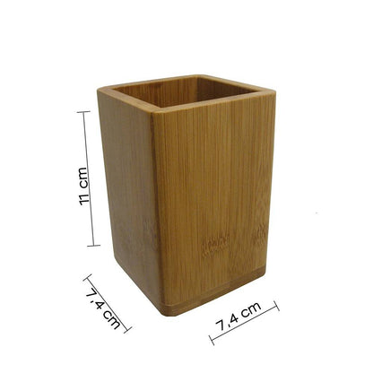Set portaspazzolini e dosasapone d' appoggio Gedy linea Bambù naturale
