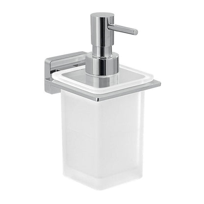 Set portaspazzolini e dosasapone da muro Gedy linea Atena cromato