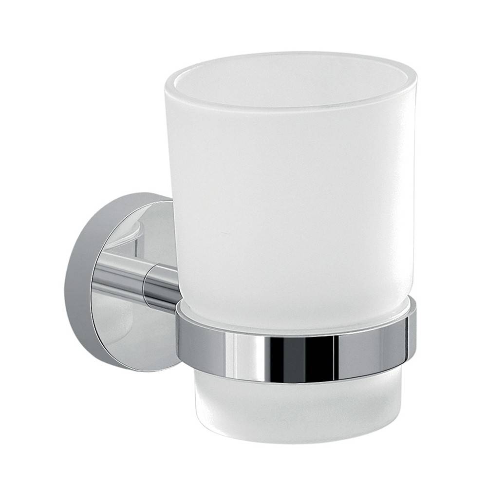Set portaspazzolini e dosasapone da muro Gedy linea Eros cromato