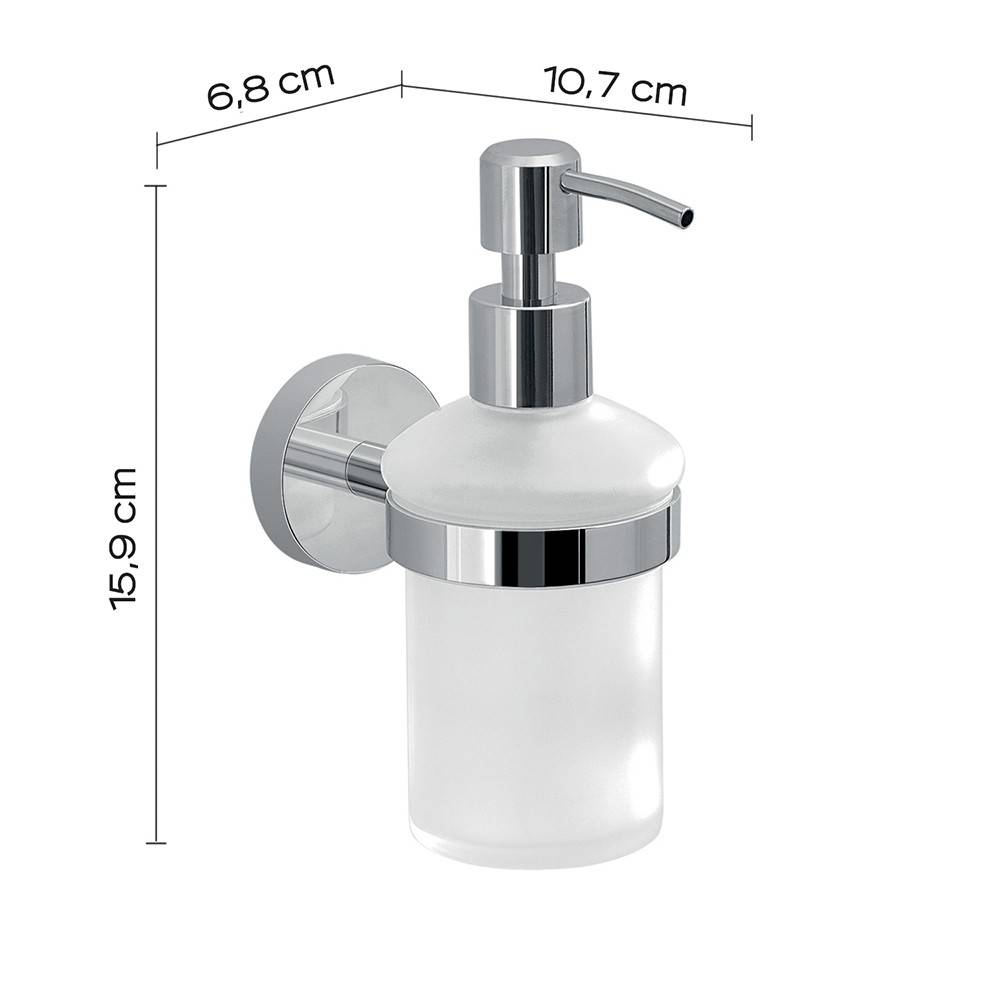 Set portaspazzolini e dosasapone da muro Gedy linea Eros cromato