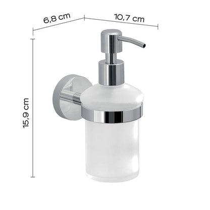 Set portaspazzolini e dosasapone da muro Gedy linea Eros cromato