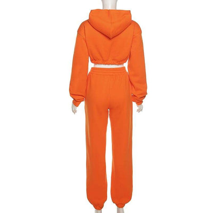 Tuta Donna 2 Pezzi Sportiva Streetwear – Felpa e Pantaloni Outfit Casual