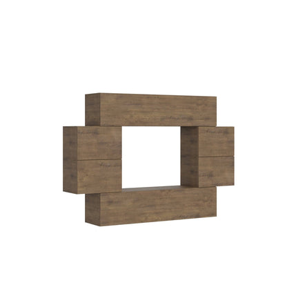 Modulare Wohnwand Isoka A07 B.234 H.160 T.39,2