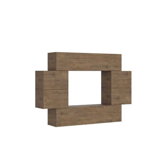Modulare Wohnwand Isoka A07 B.234 H.160 T.39,2