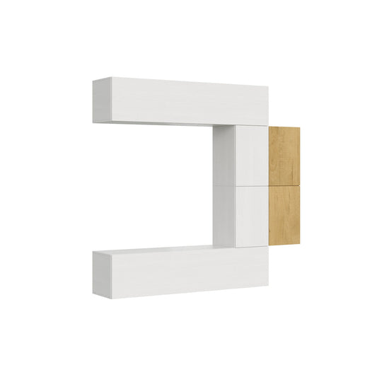 Wohnzimmerwand Isoka A23 – Komplette Komposition B.214 H.200 T.39,2