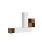 Living room wall unit composition A48 W.254 H.173.6 D.39.2