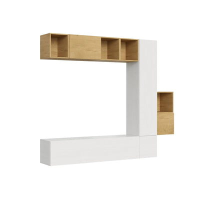 Composizione parete soggiorno A49 L.254 H.214 P.39,2