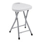 GEDY foldable stainless steel bathroom stool in White