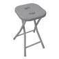 GEDY foldable stainless steel bathroom stool in Grey