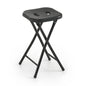GEDY foldable stainless steel bathroom stool, Black