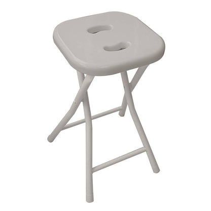 Sgabello da bagno GEDY in acciaio inox richiudibile colore Totora chiaro