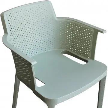 Poltrona Cathy - Poltrona impilabile in polipropilene - Dimensioni: 60x58x76.5cm