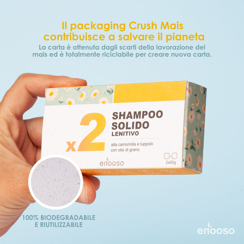 Shampoo Solido Lenitivo per cute Sensibile x2