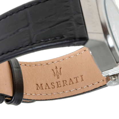 Maserati Uhr R8821108001 Automatik Herren Skelettiert Leder Schwarz 42mm
