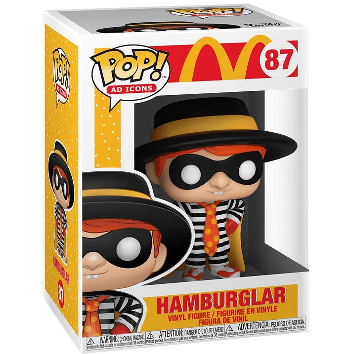 Funko Pop! Ad Icons McDonald's - (87) Hamburglar Vinylfigur Hamburger Maske