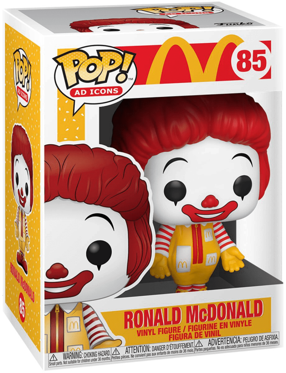 Funko Pop Ad Icons Mcdonald'S 85 Figur Ronald Mcdonald Pop Vinyl Figur