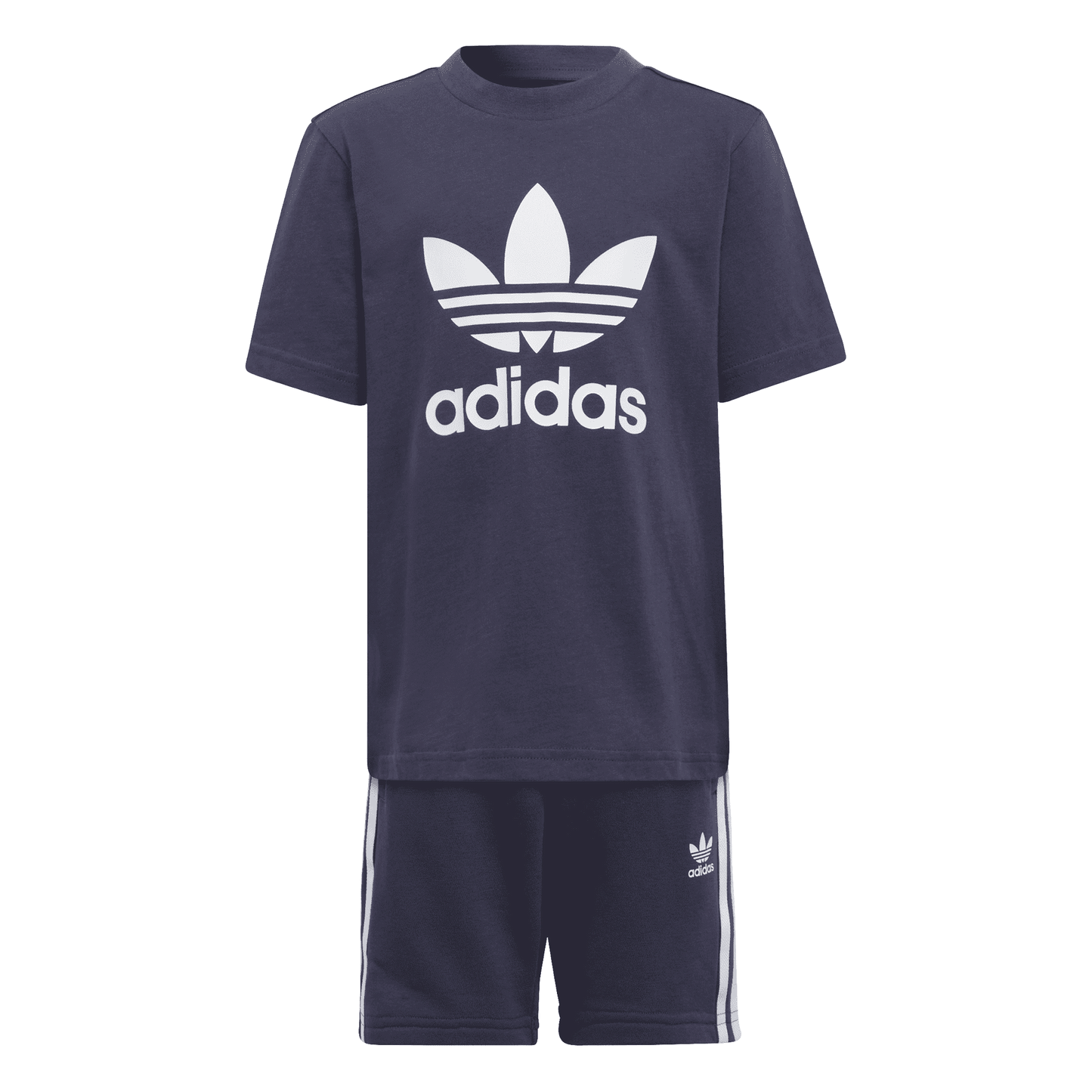 Adidas completo da ragazzo t-shirt e pantaloncino HC9445 blu-bianco