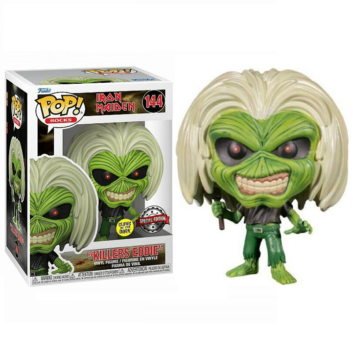 Funko Pop! Rocks Iron Maiden Killers Eddie – (144) Special Edition Gitd Limitiert