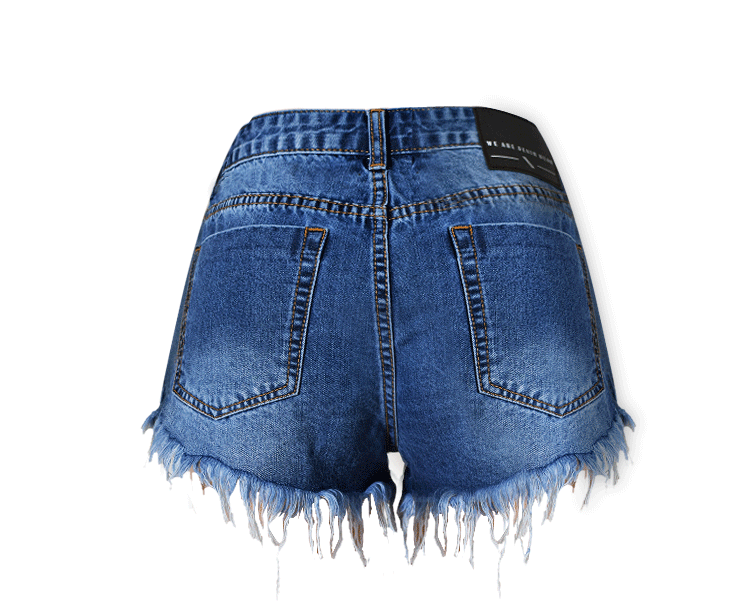 Pantaloncini a Jeans Cotone Vita Alta Donna – Shorts Eleganti e Comodi per Estate