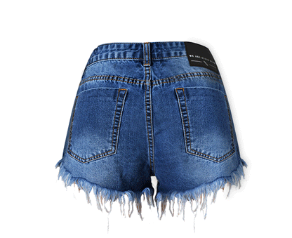 Pantaloncini a Jeans Cotone Vita Alta Donna – Shorts Eleganti e Comodi per Estate