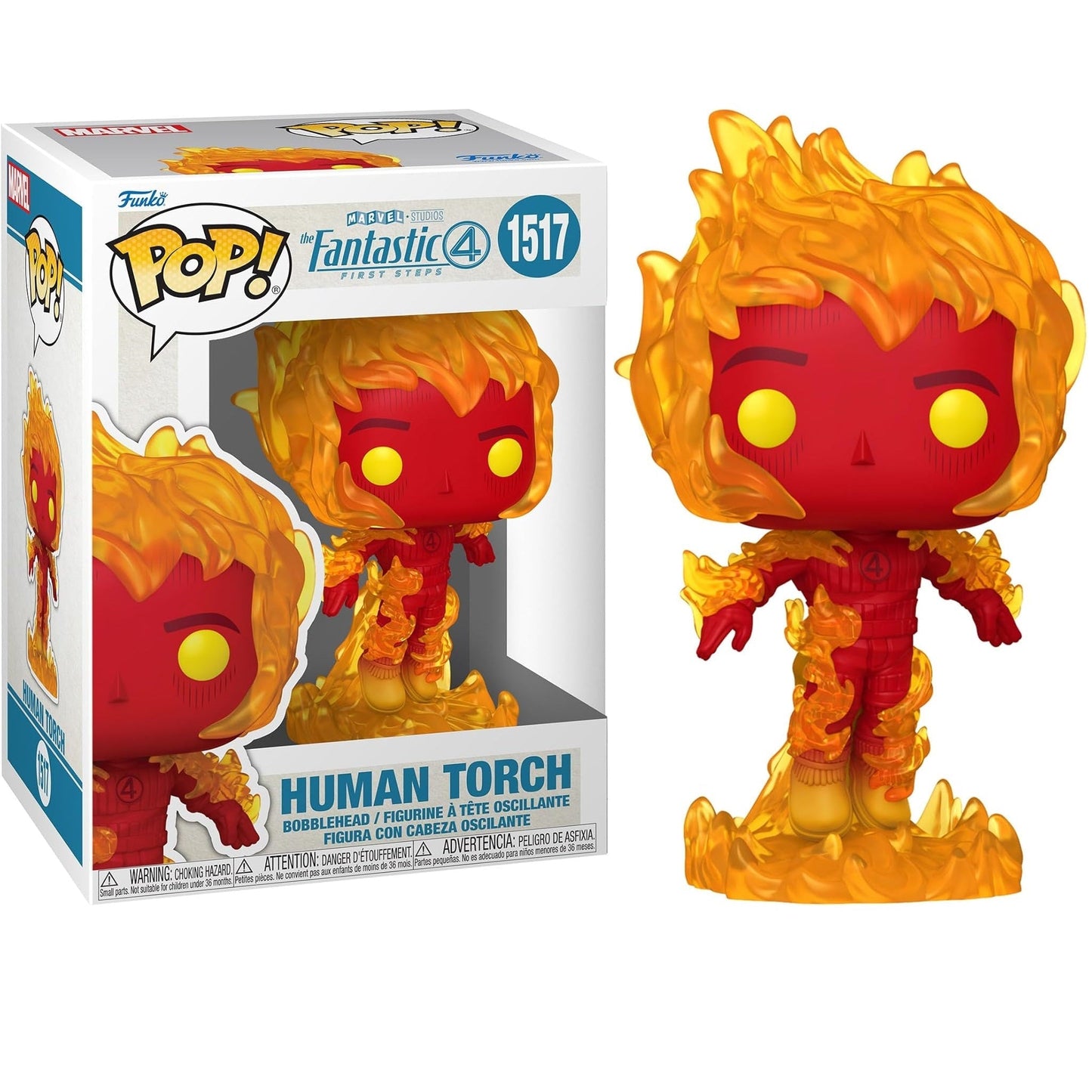 Funko Pop! Marvel Studios Fantastic 4 - (1517) Human Torch Vinylfigur 9cm