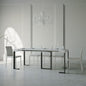 Elegant Extendable Anthracite Console Table with Robust Frame