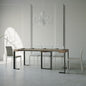 Elegant Extendable Anthracite Console Table with Robust Frame
