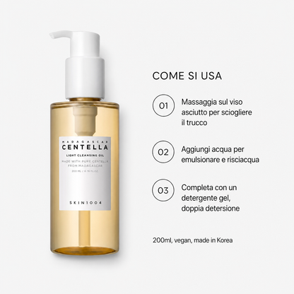 Skin1004 Centella Light Cleansing Oil – Olio Detergente 200ml