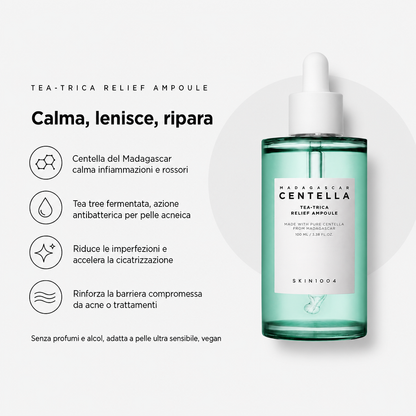 Skin1004 Centella Tea-Trica Ampoule – Siero Lenitivo 100ml