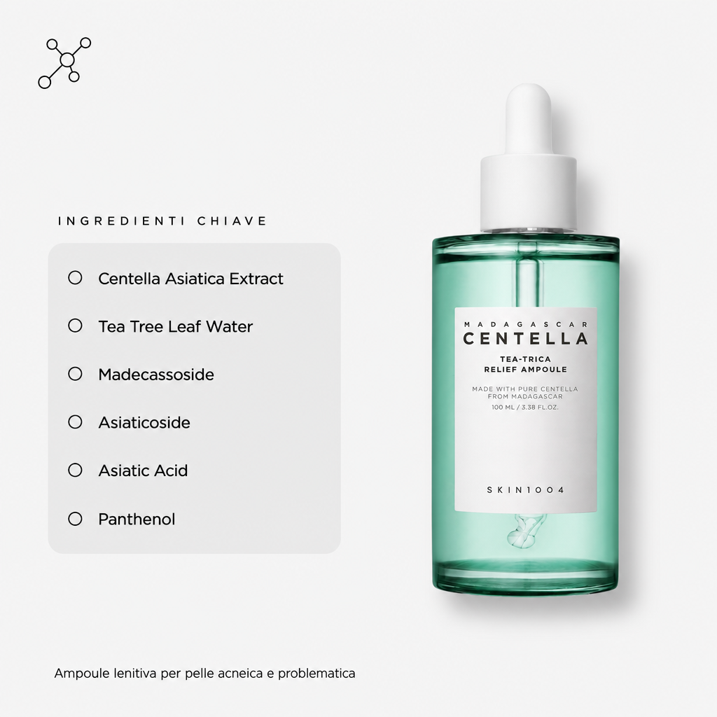 Skin1004 Centella Tea-Trica Ampoule – Siero Lenitivo 100ml