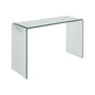 Elegant Curved Glass Console W.120 D.40 H.80