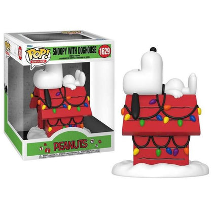 Funko Pop ! Tv Peanuts  - (1629) Snoopy W/ Doghouse 15Cm Figure Holiday Deluxe