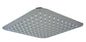Square stainless steel shower head 25x25cm mirror polished anti-limescale