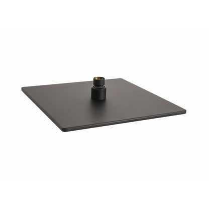 Soffione Doccia Quadrato Nero Opaco  25x25 Mod. Seven metaform