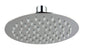 Round stainless steel shower head 150 mm diameter mirror polished anti-limescale