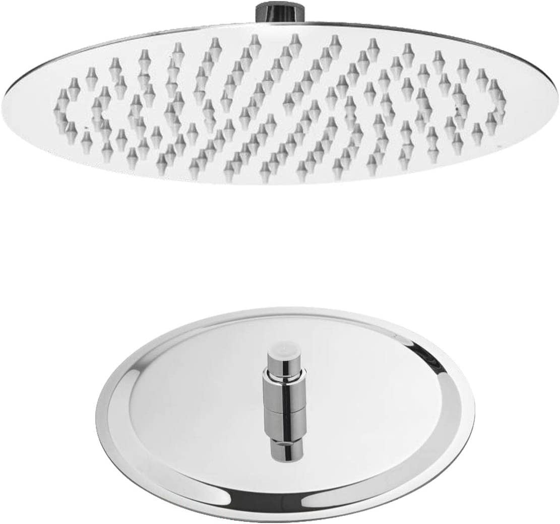 Soffione doccia  tondo Ø 25 acciaio inox cromo metaform