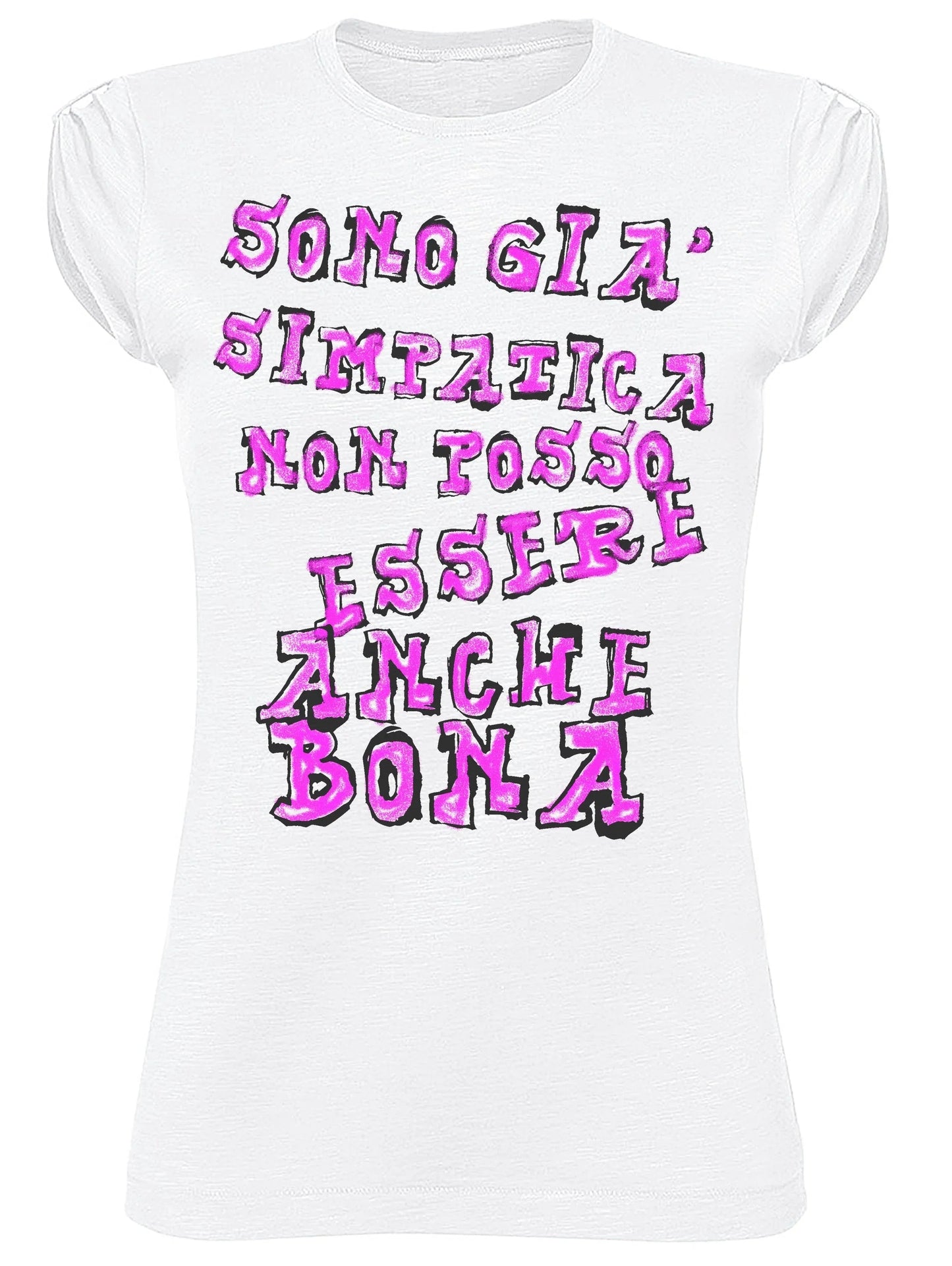 T-shirt Donna 'Sono già Simpatica' – Cotone Bio