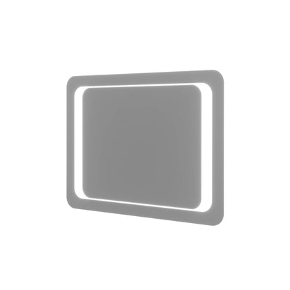 Specchiera retroilluminata LED cm. 80 x 60 reversibile