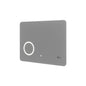 Touch mirror with magnifying lens and clock, 80x60 cm